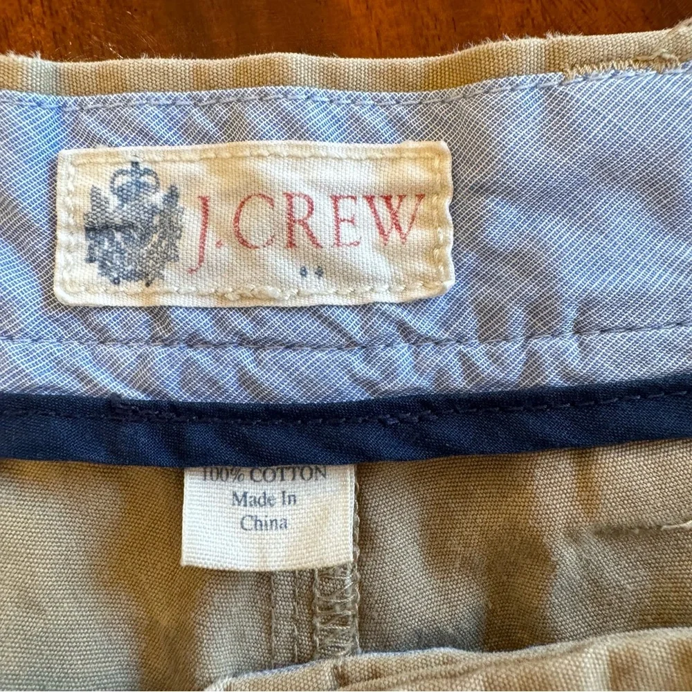 J.Crew Club Chino Shorts Mens 35 Khaki Cotton 10.5”